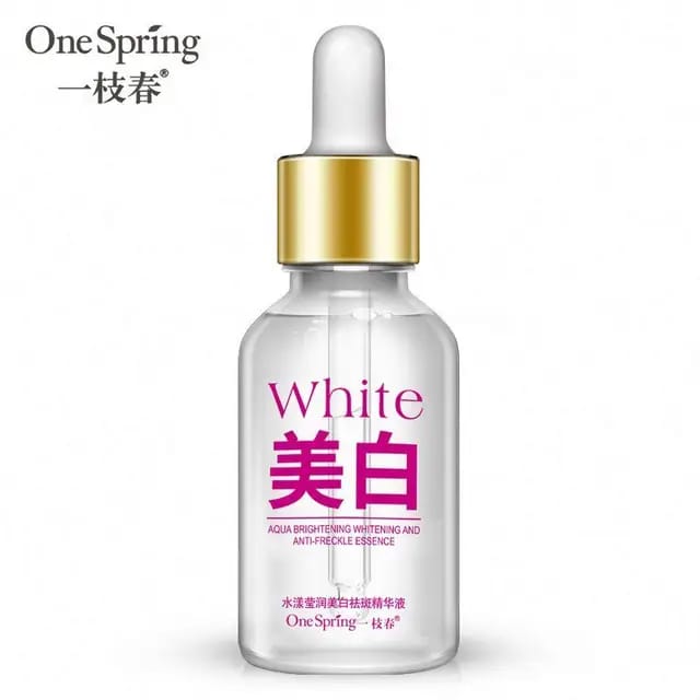 One Spring Aqua Brightening Whitening & Anti-Freckle Essence Face Seru ...