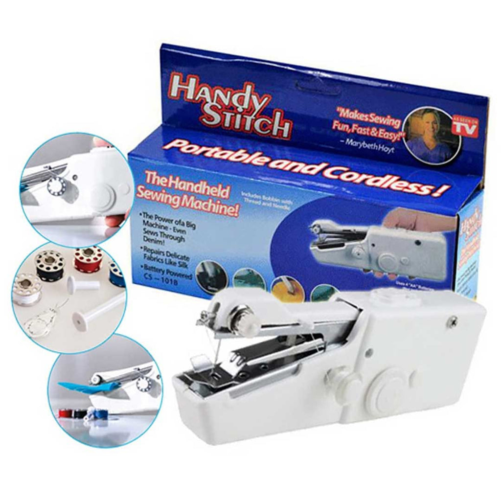Quick Handy Stitch Mini Cordless Handheld Electric Sewing Machine