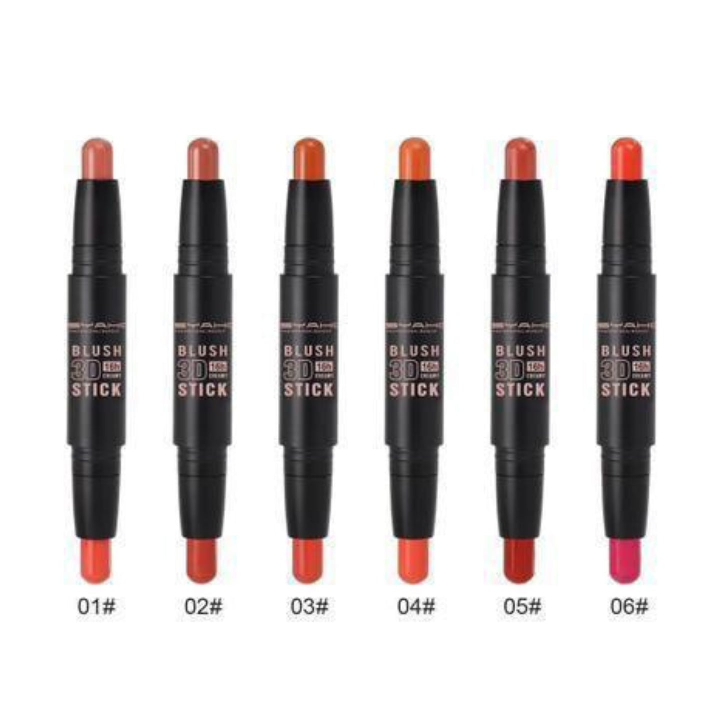 MSYAHO 2in1 3D Blush Stick Pack of 6
