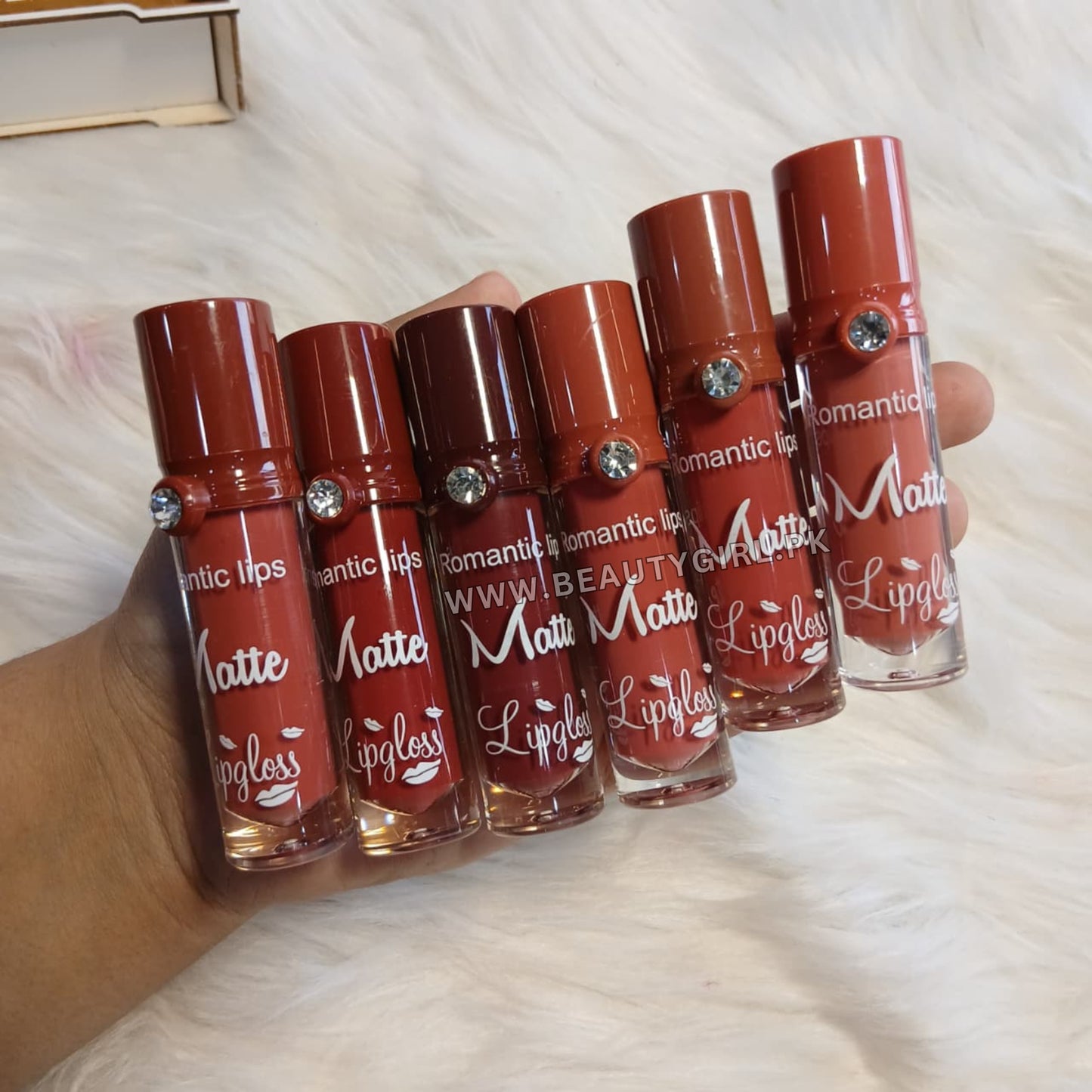 Romantic Lips Diamond Matte Lipgloss Pack of 6