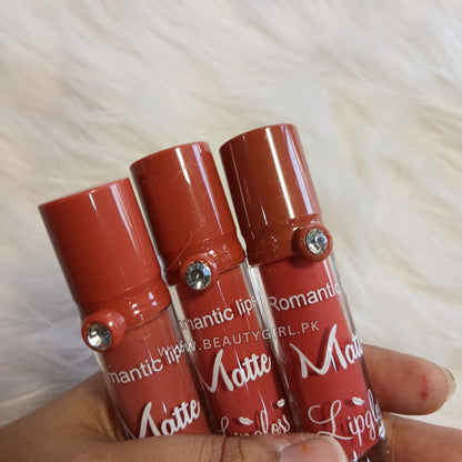 Romantic Lips Diamond Matte Lipgloss Pack of 6