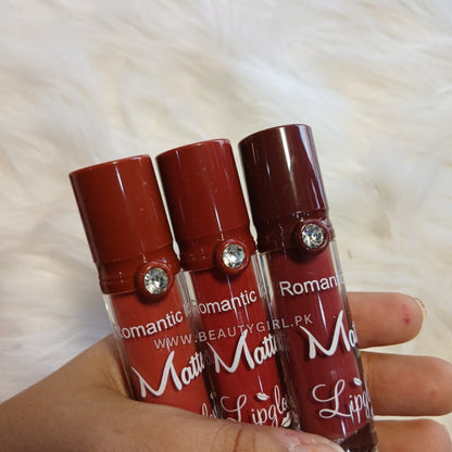 Romantic Lips Diamond Matte Lipgloss Pack of 6