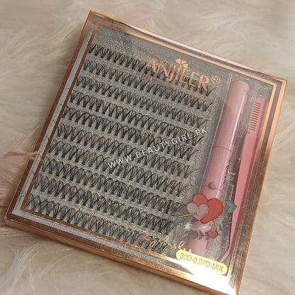 ANJIEER Luxury Pro 3D Volume Lash Extension Kit with Applicator Tool (30D)