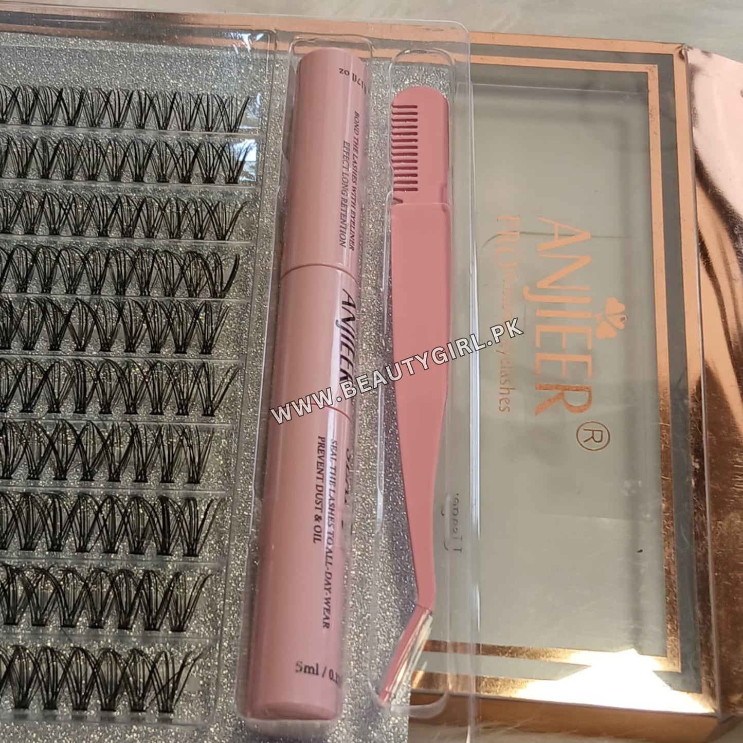 ANJIEER Luxury Pro 3D Volume Lash Extension Kit with Applicator Tool (30D)