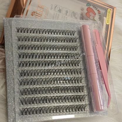 ANJIEER Luxury Pro 3D Volume Lash Extension Kit with Applicator Tool (30D)