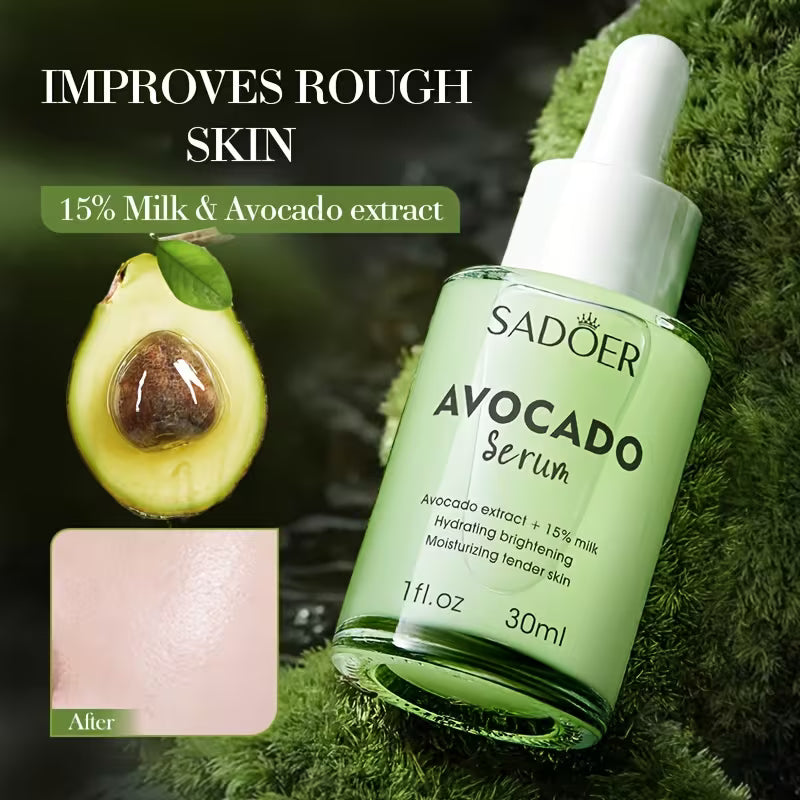 Sadoer Face Hydrating For Essence Avocado Fruit Milk with Vitamin C Glycerin Liquid