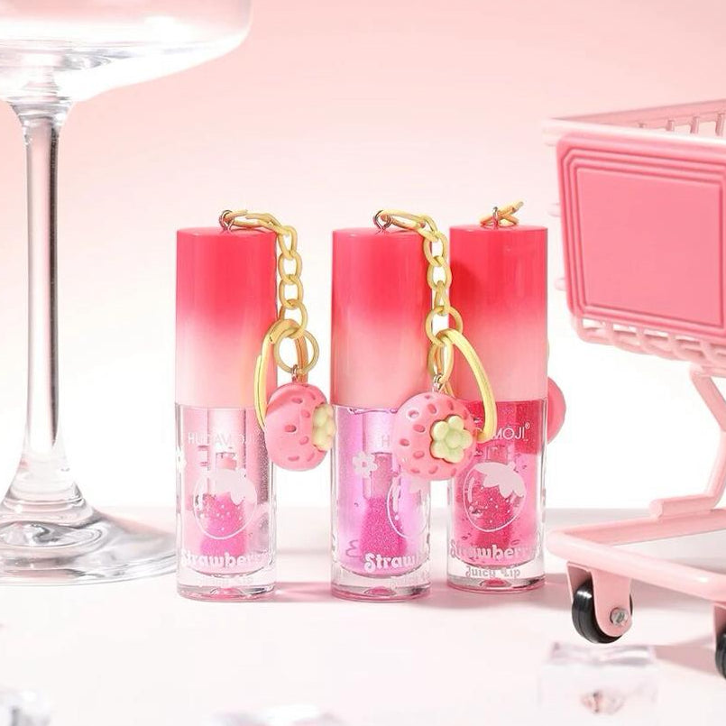 Hudamoji Strawberry Juicy Lip Gloss Pack of 2