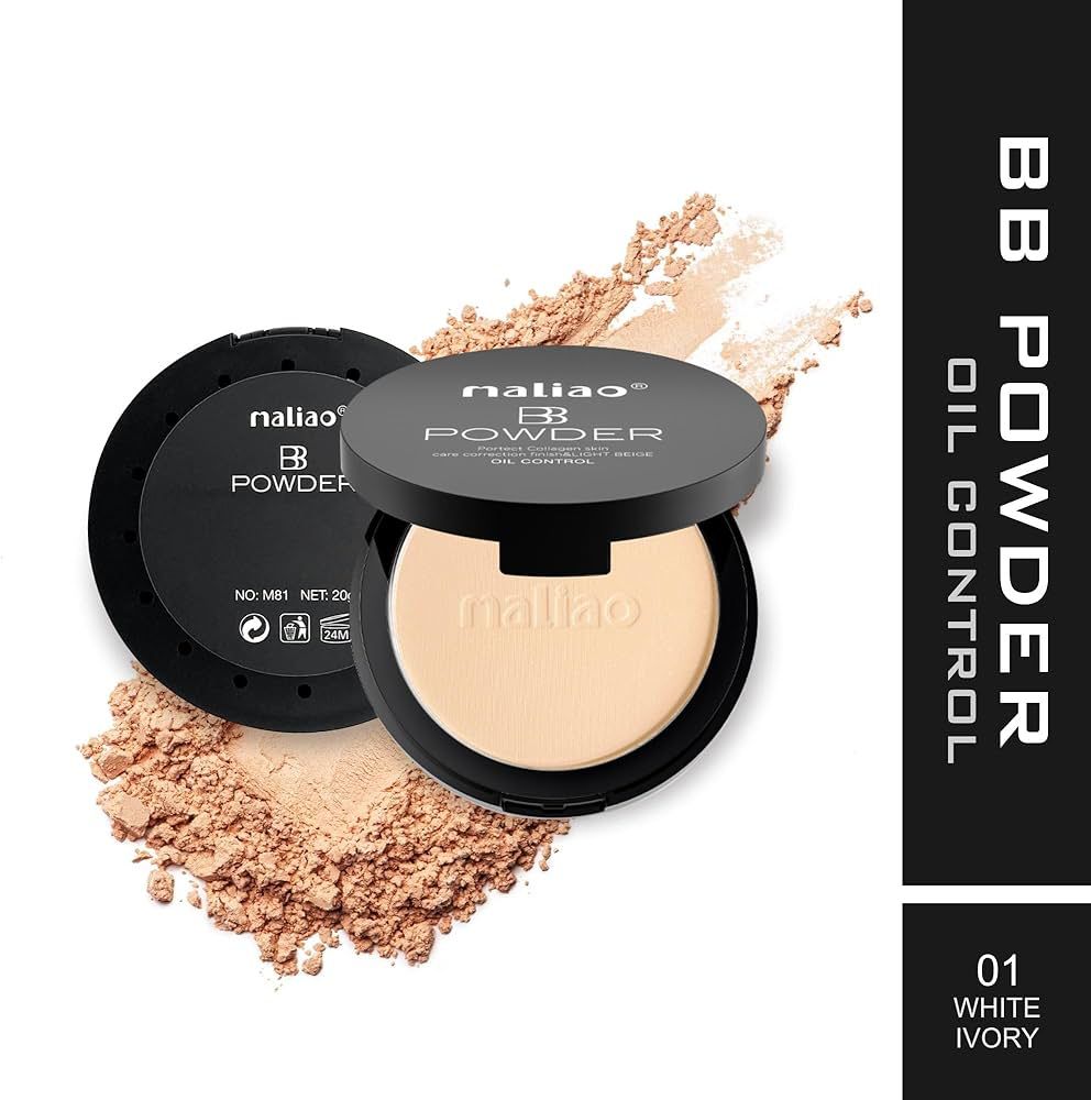 Maliao BB Compact Powder Oil Control - Protect Collagen Skin Care Correction Finish