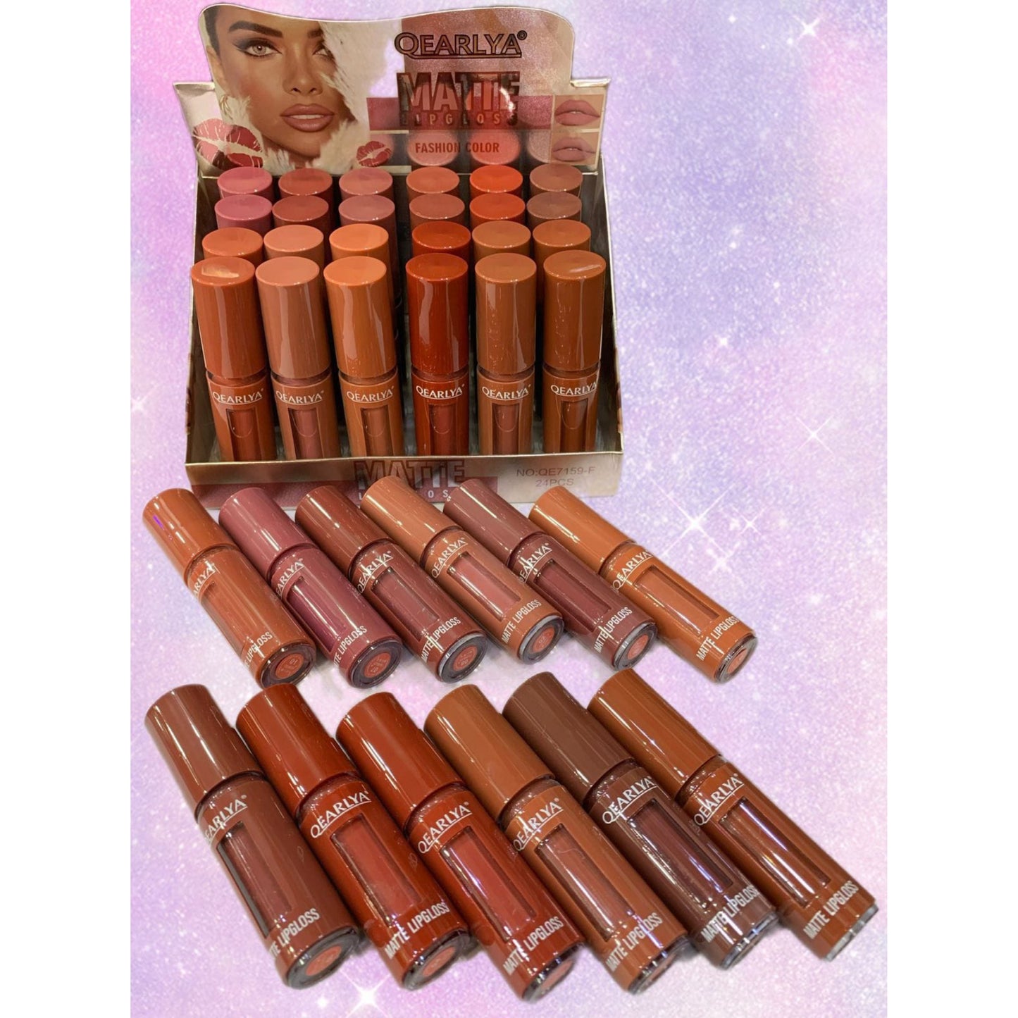 Qeariya Matte Lip Gloss Super Pigmented Pack of 6