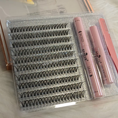 ANJIEER Professional Mix Volume Lash Extension Kit (40D)