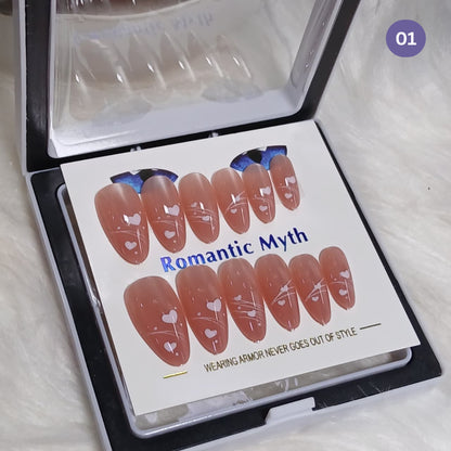 Romantic Myth Classic Elegance Press-On Nail Kit Cat's Eye Nails