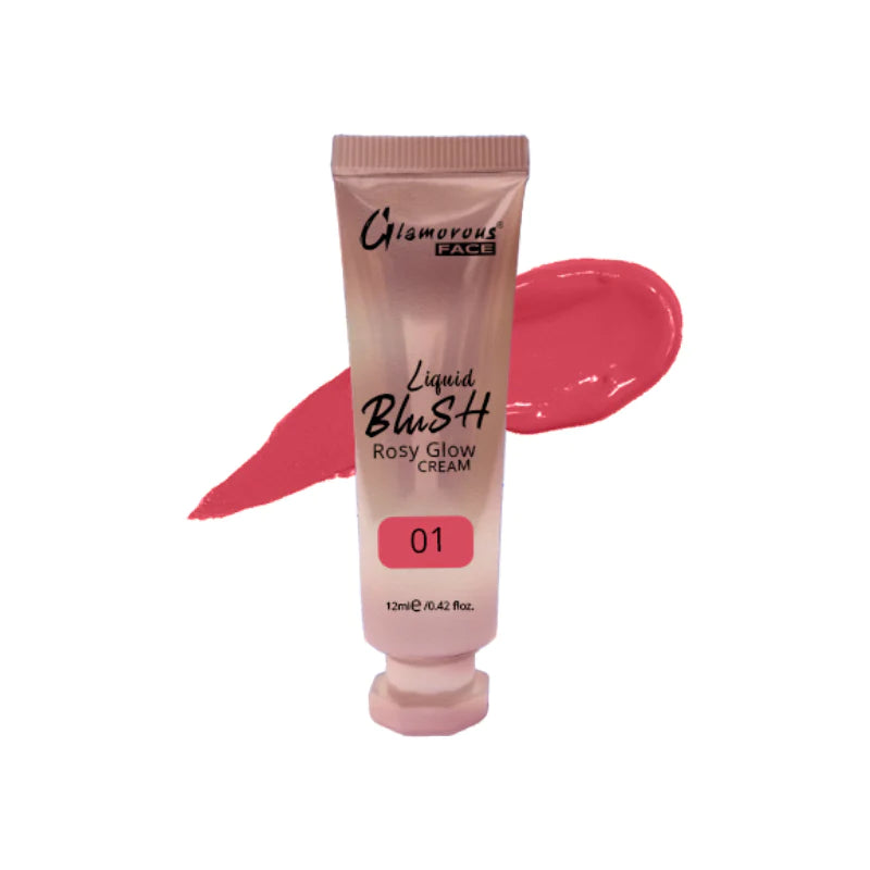 Glamorous Face Rosy Glow Liquid Blush Cream 12ml