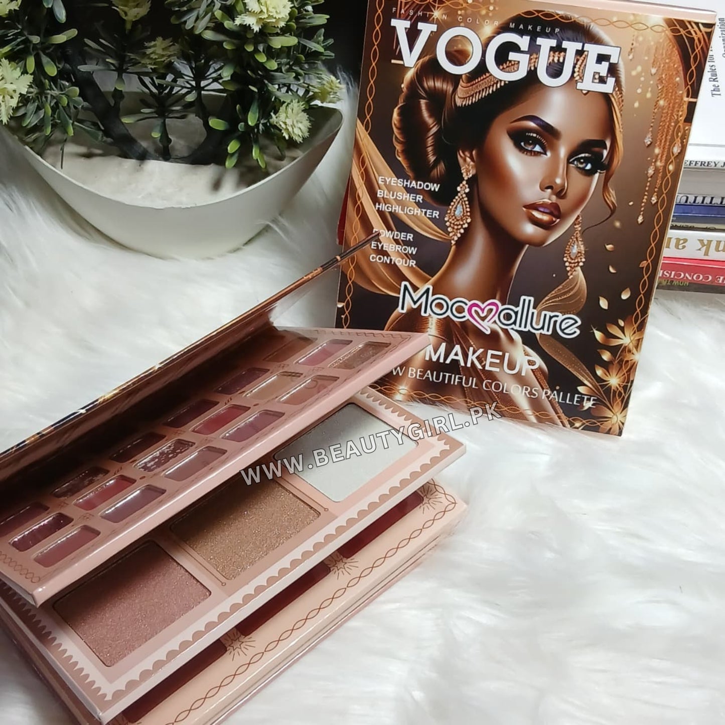 Mocallure 4in1 Complete Face Makeup Kit, Eyes, Blush, Highlight &amp; Contour