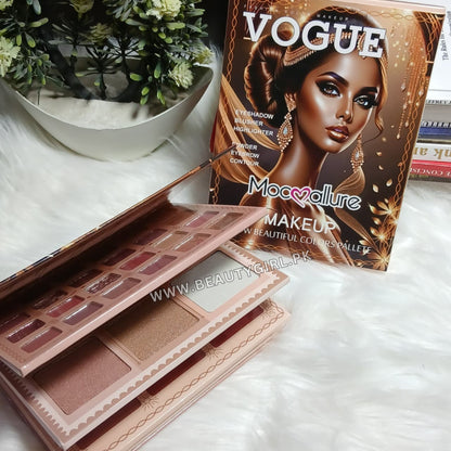 Mocallure 4in1 Complete Face Makeup Kit, Eyes, Blush, Highlight &amp; Contour