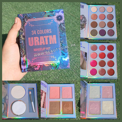 34 Colors Glam Edition All-in-One Makeup Book