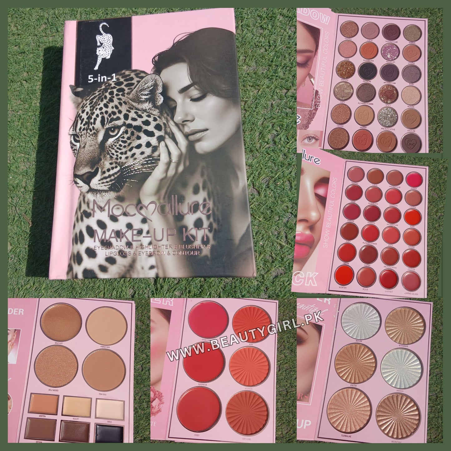 Mocallure New 5in1 Tiger Book Palette