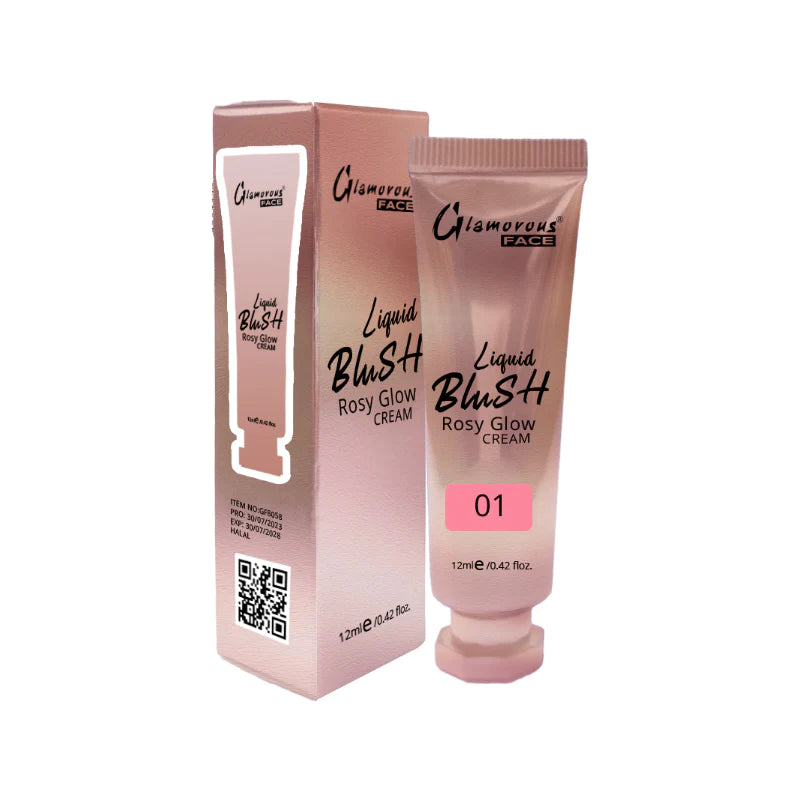 Glamorous Face Rosy Glow Liquid Blush Cream 12ml