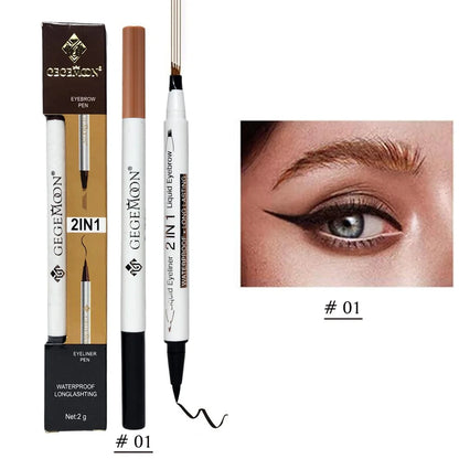 Gegemoon 2in1 Eyebrow Fork Sketch Pen