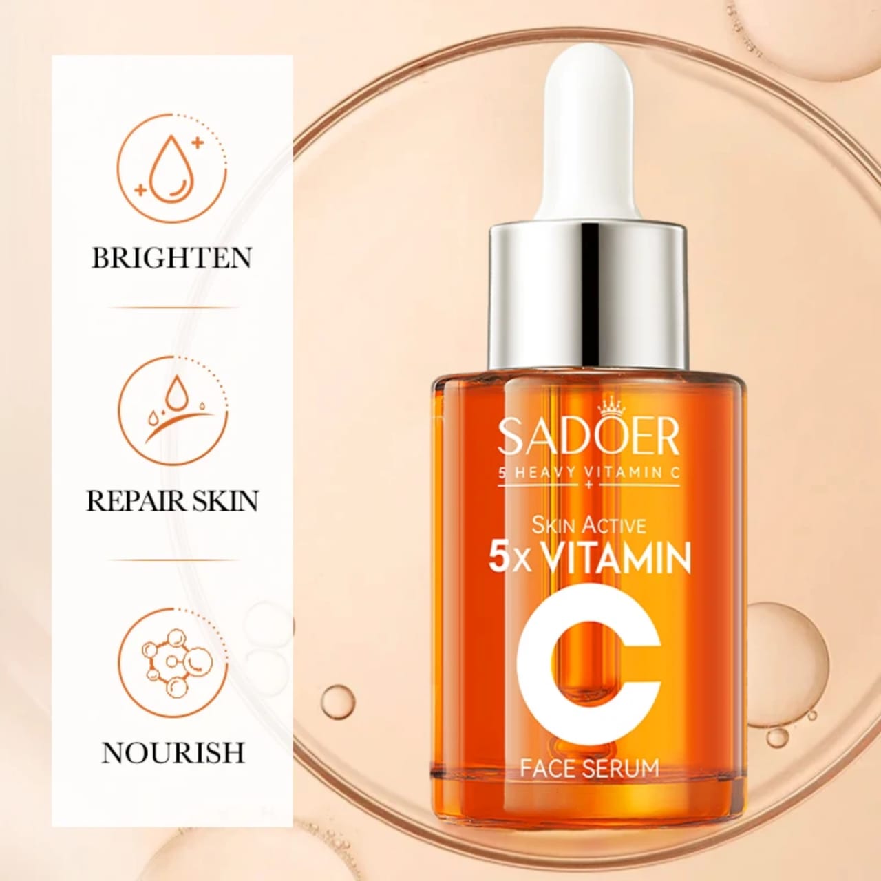 SADOER Vitamin C Whitening Multi Effect Repair Serum Moisturizing Serum