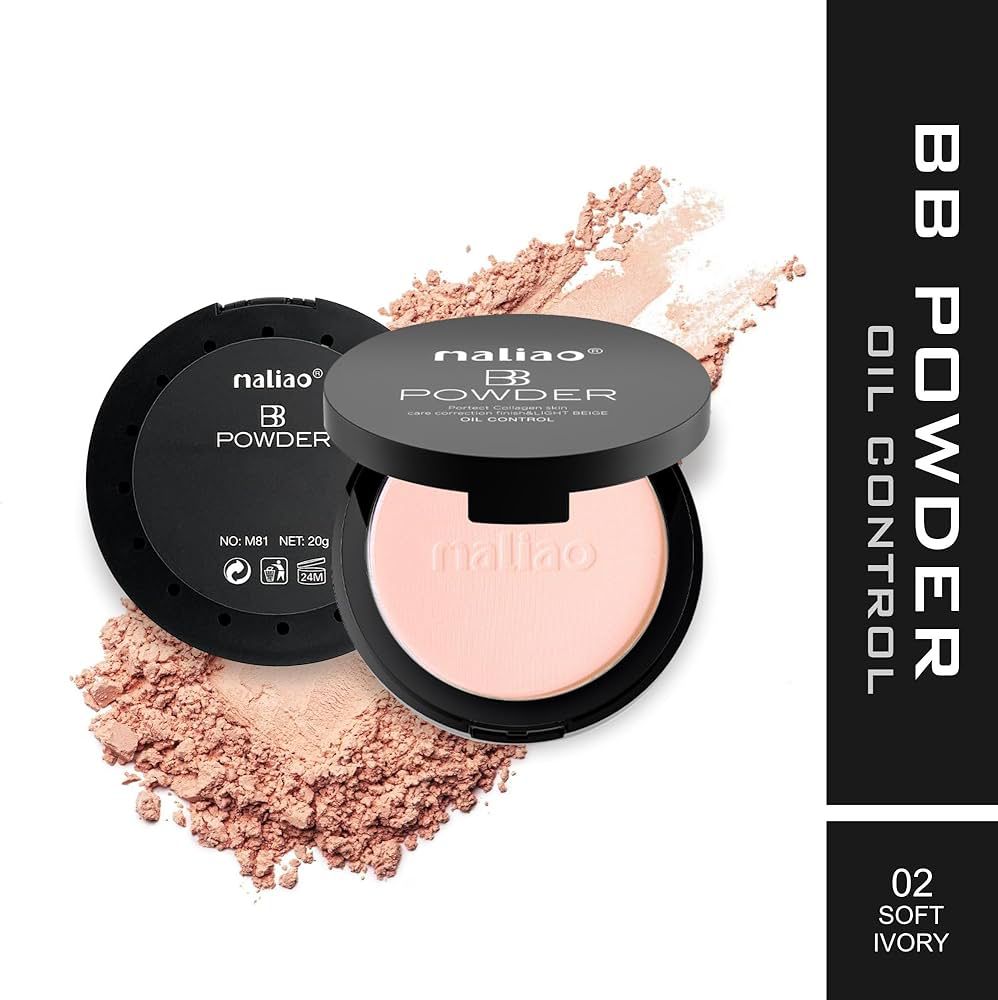 Maliao BB Compact Powder Oil Control - Protect Collagen Skin Care Correction Finish