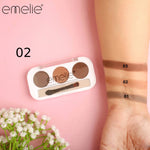 Emelie Professional 3 Color Eyebrow Powder Palette