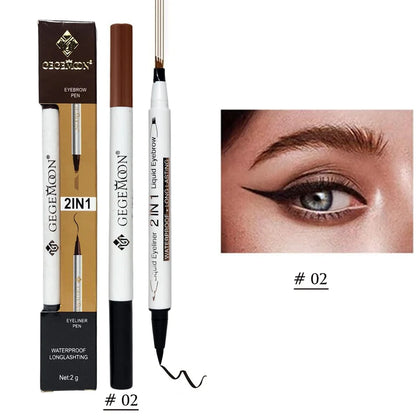 Gegemoon 2in1 Eyebrow Fork Sketch Pen