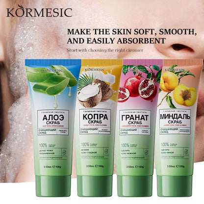 KORMESIC Face Wash Non-Irritating &amp; Hypoallergenic Remove Dirt Acne Oil Makeup Face Scrub Cleanser