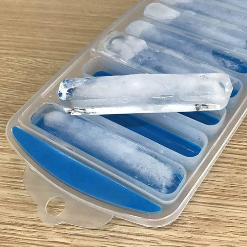 Silicone 10 Grid Long Ice Stick Cube Tray Ice Mold
