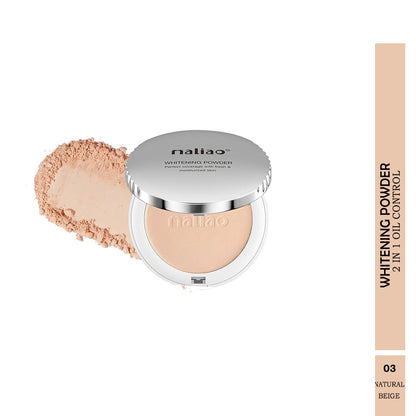 Maliao Whitening Powder 2-in-1 Oil Control Compact Powder