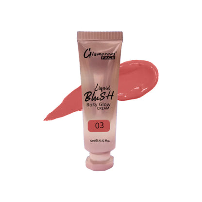 Glamorous Face Rosy Glow Liquid Blush Cream 12ml