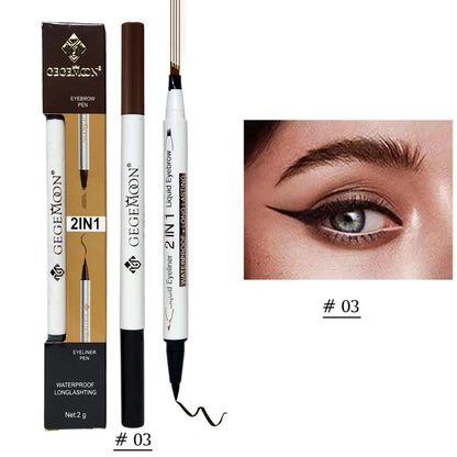 Gegemoon 2in1 Eyebrow Fork Sketch Pen