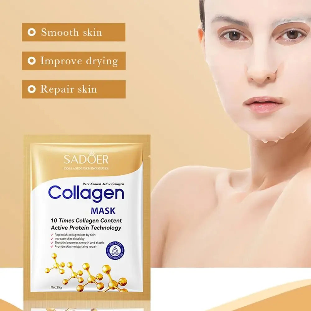 Sadoer Collagen Firming Series Pure Natural Active Collagen Facial Mask Anti-Aging Sheet Face Mask