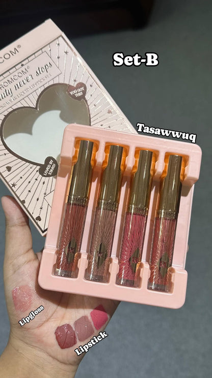 Romcom 4 Color High Quality Lip Gloss Set