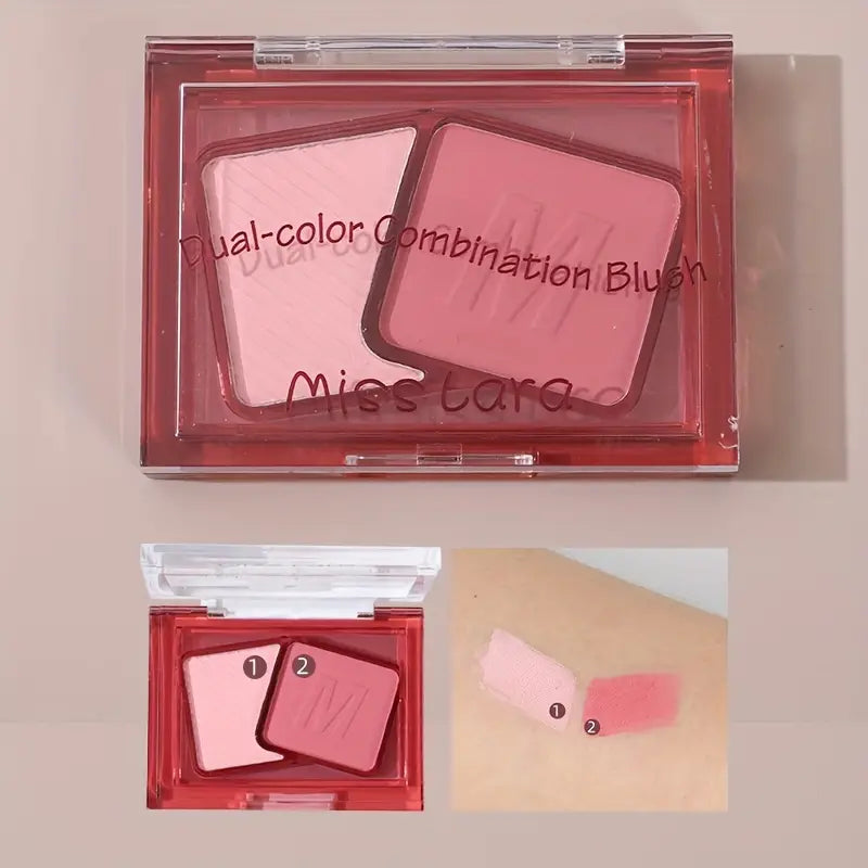 Miss Lara Two Tone Dual Color Combination Blusher Highlighter Palette