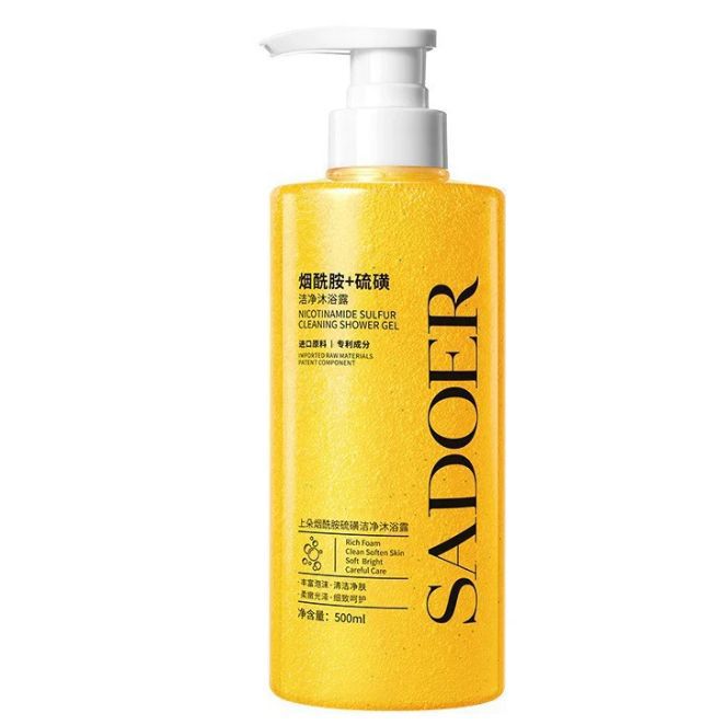 Sadoer Nicotinamide Sulfur Cleansing Shower Gel 500ml