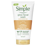 Simple Glow Facial Wash Smooth Radiant Skin Vitamin C + Anti-Oxidants Natural Clay Protect N Glow 150ml