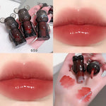 Miss Lara Cute Korean Black Bear Lip Gloss Lip Glaze Long-Lasting Mirror Shine Lip Tint