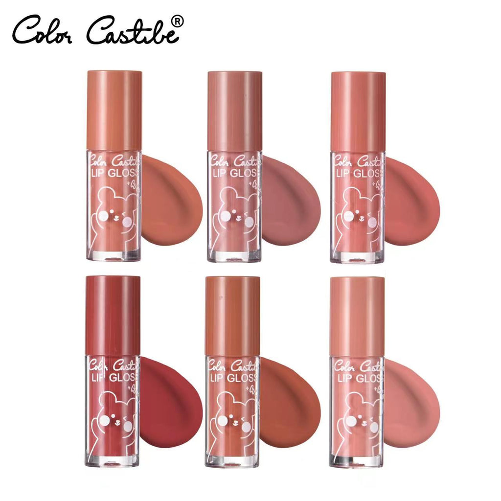COLOR CASTLE Nude Lip Gloss 6in1 Pack beautygirlpk
