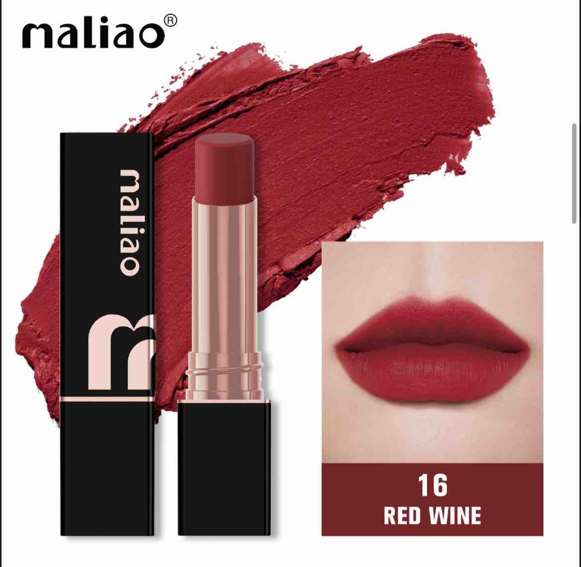 Maliao Super Non Transfer Lipstick Long Lasting Matte Finish Smudge-Proof Formula