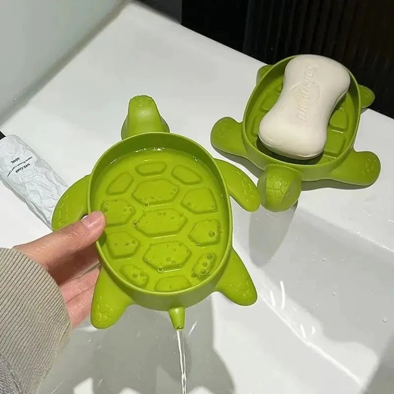 Cute Turtle Draining Soap Holder Sponge Holder