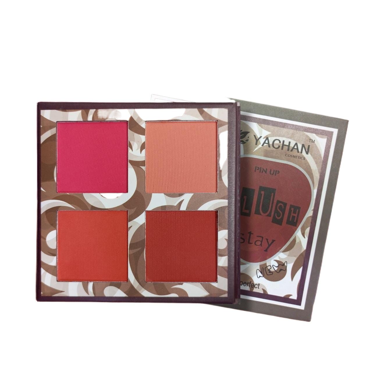 Yachan Cosmetics Beauty 4 Color Matte Blush Palette Stay