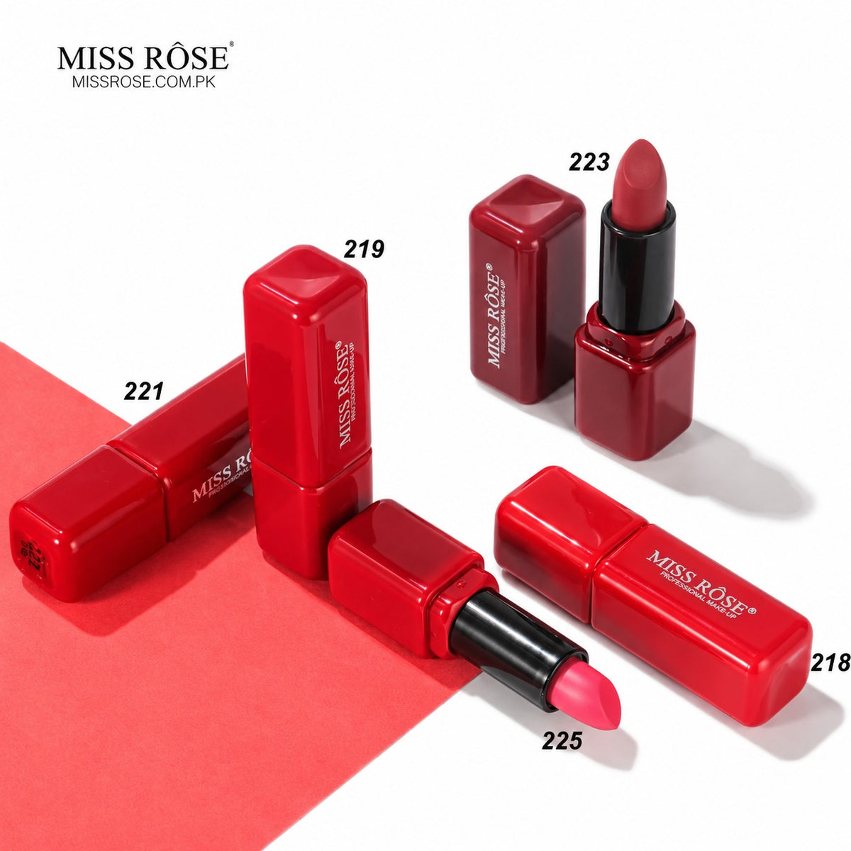 Miss Rose Dream Velvet Lipstick – Pack of 6