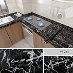 Black Marble Design Self Adhesive Kitchen Marble Wallpaper Wall Sticker