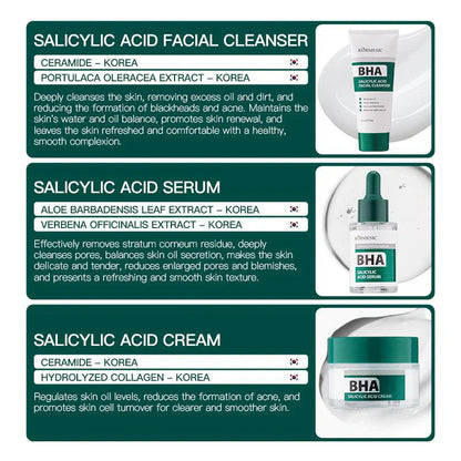 KORMESIC Remove Oil And Reduces Blackheads Salicylic Acid Facial Cleanser - 100g