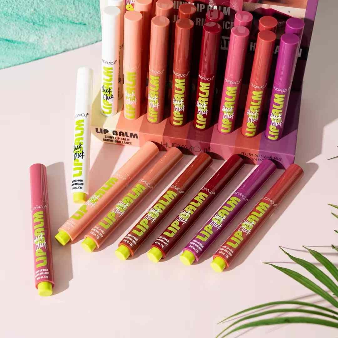 Hudamoji Stick Click Lip Balm Pack of 8
