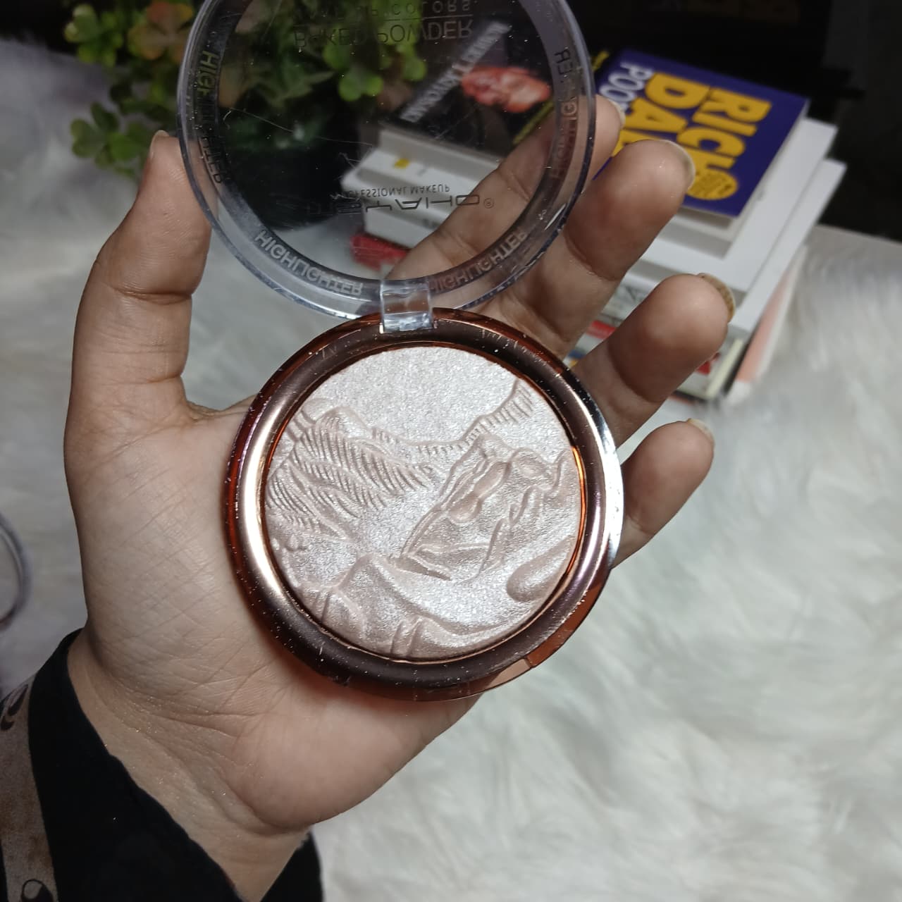 Baked Glow Highlighter Blush Powder Palette