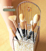 Make Up Brush Stand With Pearls