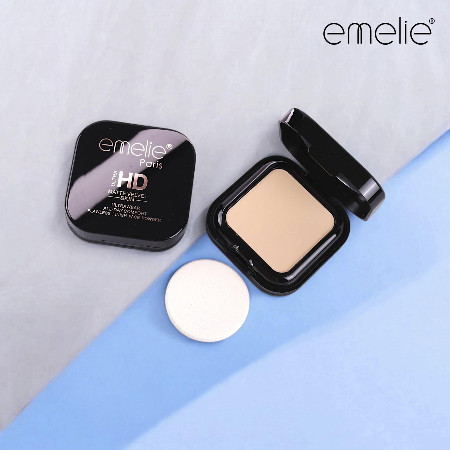 Emelie Paris Ultra HD Matte Velvet Skin Ultrawear All Day Comfort Flawless Finish Face Powder