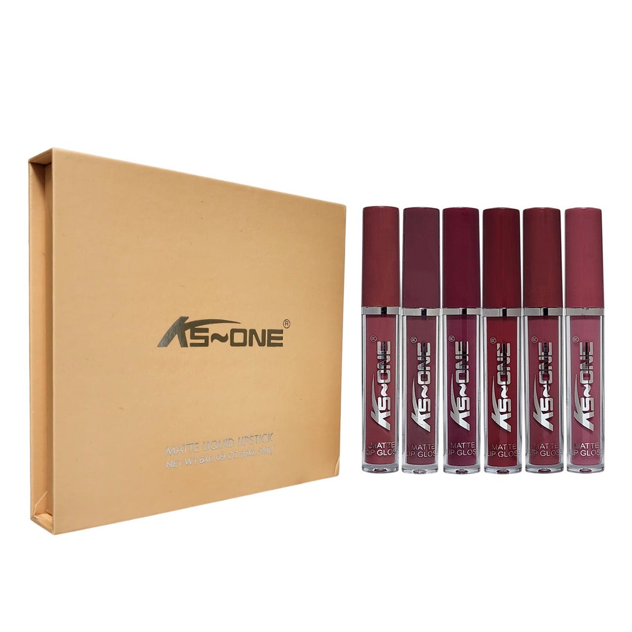 KS-One Matte Liquid Lipstick Lipgloss 6Pcs Set