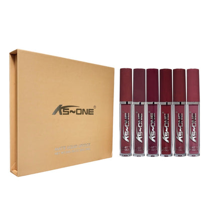 KS-One Matte Liquid Lipstick Lipgloss 6Pcs Set